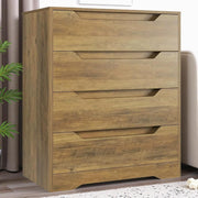 Wooden 4 Drawer Chest Bedroom Storage Cabinet Retro Minimalist Dresser