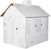 XL Cardboard Playhouse Kids Colour In DIY Creative Indoor Toy