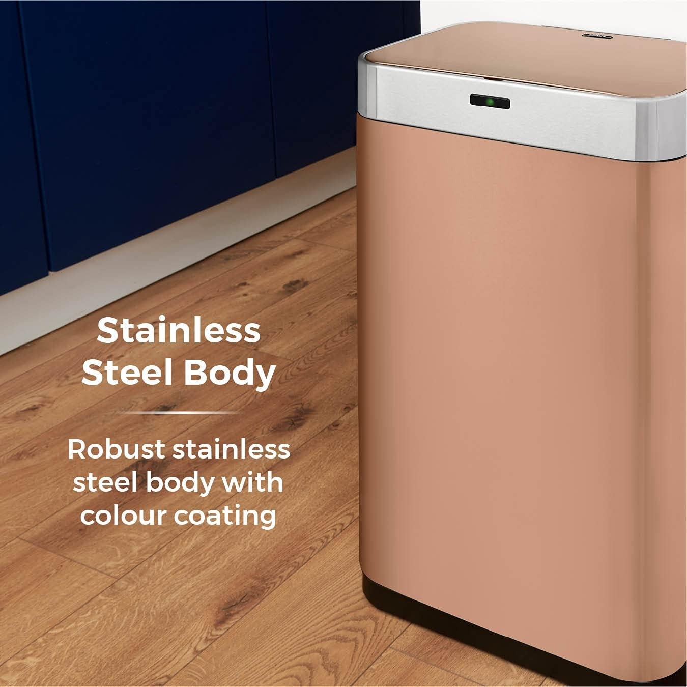 75L Automatic Sensor Kitchen Bin Copper Fingerprint Proof Large