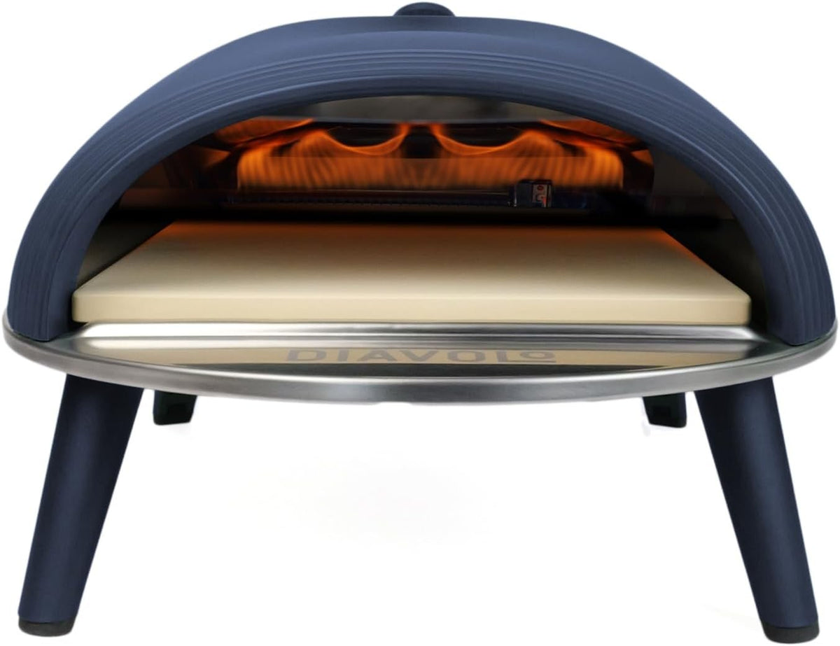 DeliVita Diavolo Gas-Fired Portable Pizza Oven – Powered by Propane, Butane or C