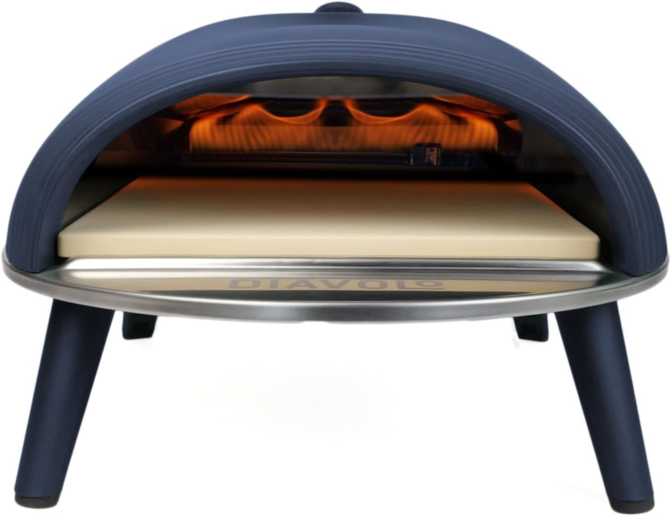 DeliVita Diavolo Gas-Fired Portable Pizza Oven – Powered by Propane, Butane or C