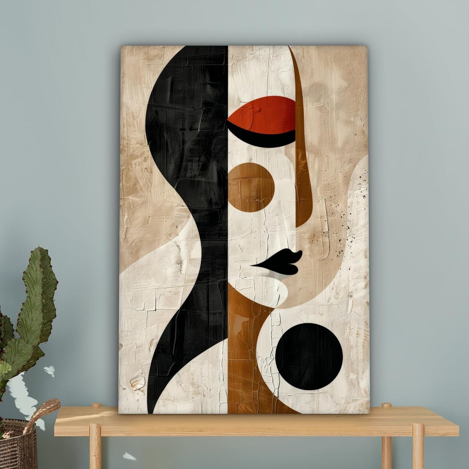 Abstract Woman Canvas Wall Art 40x60cm Modern Living Room Decor