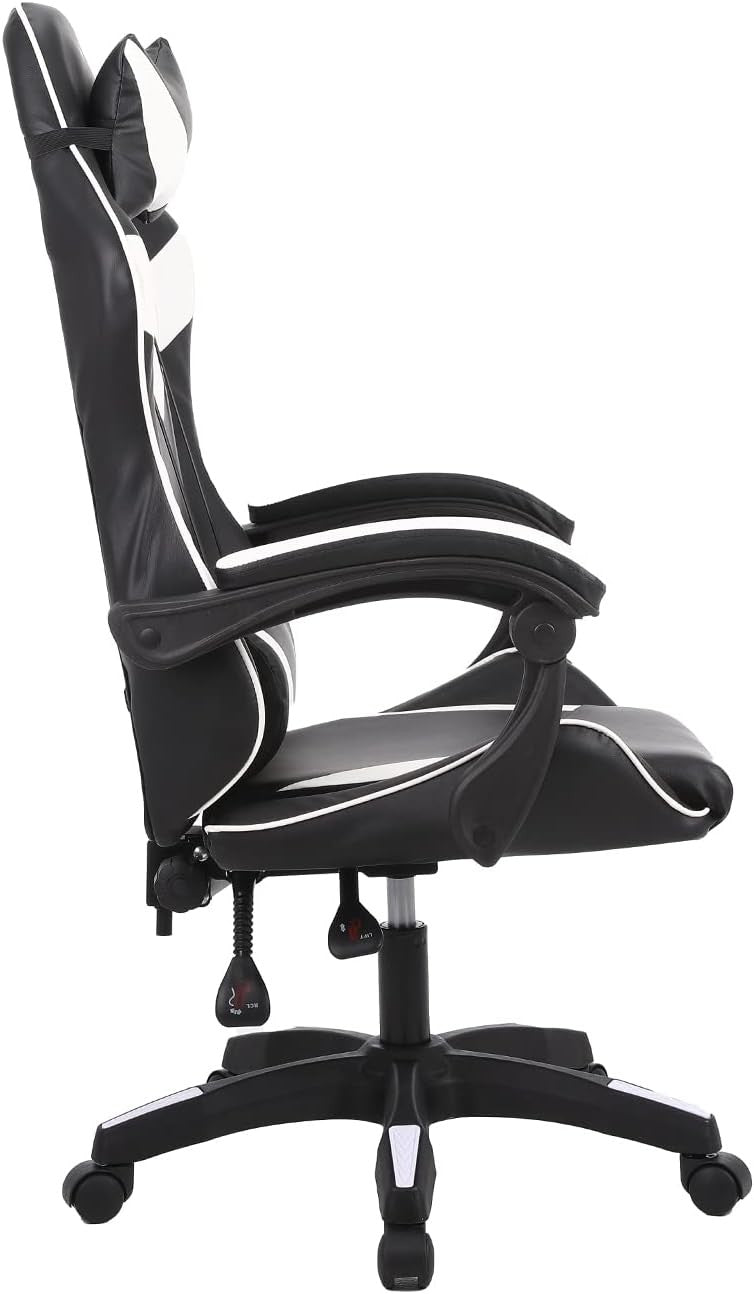 Ergonomic Gaming Chair Office Desk Chair 360° Swivel Faux Leather