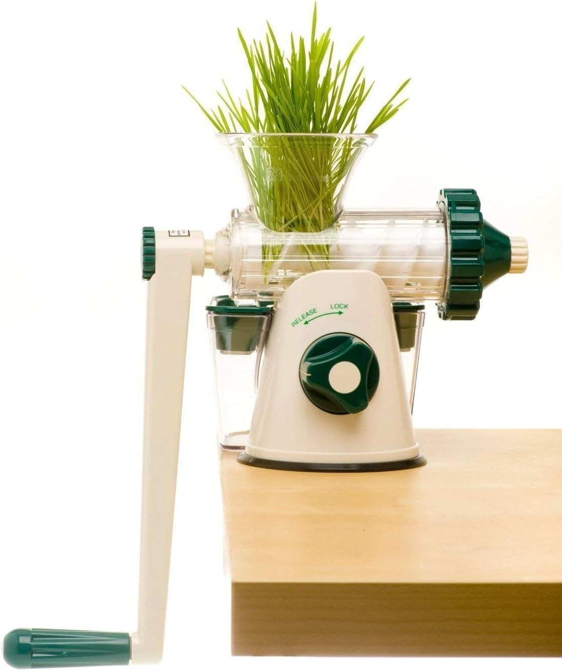 Manual Wheatgrass Juicer Cold Press Leafy Greens Easy Clean BPA Free