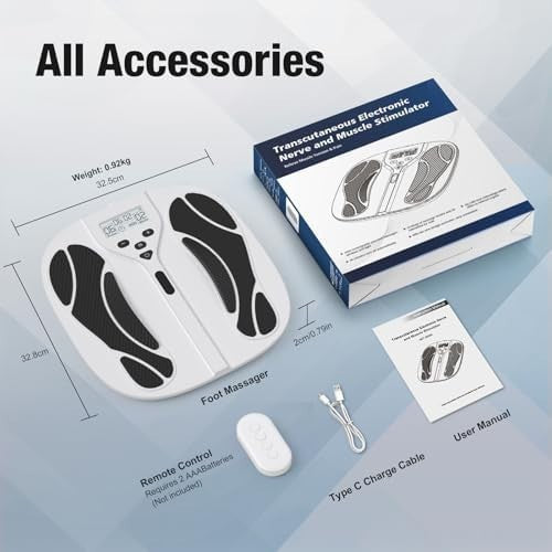 Electric TENS EMS Foot & Leg Circulation Machine Pain Relief Therapy