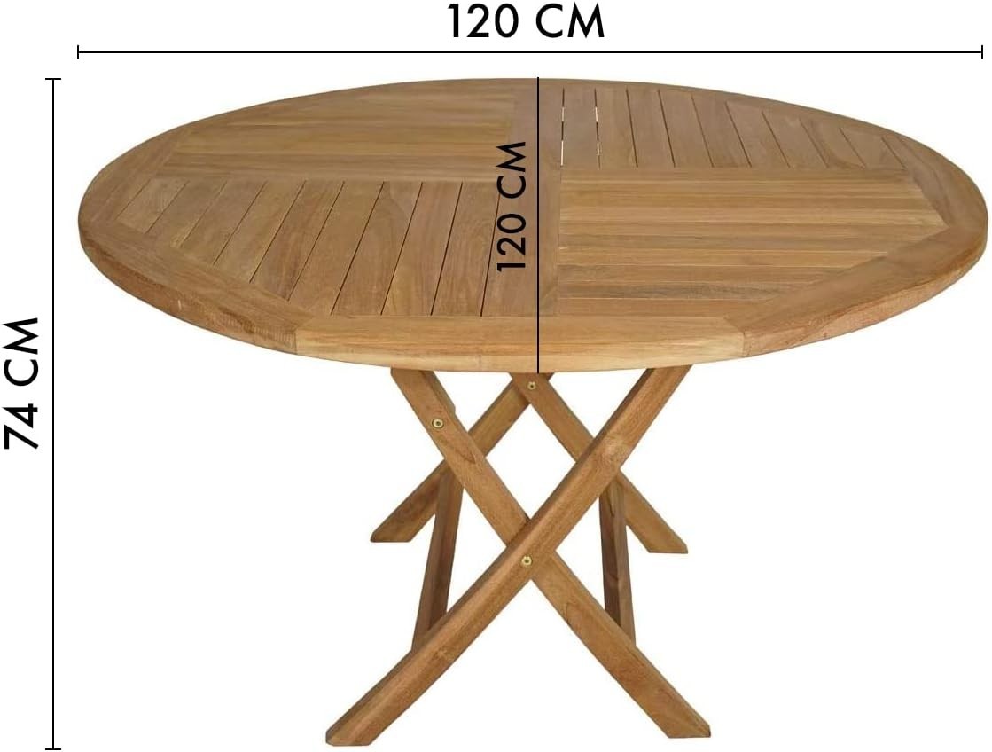 Outdoor Teak Garden Dining Table Set 4 Seater Patio Chairs Weatherproof