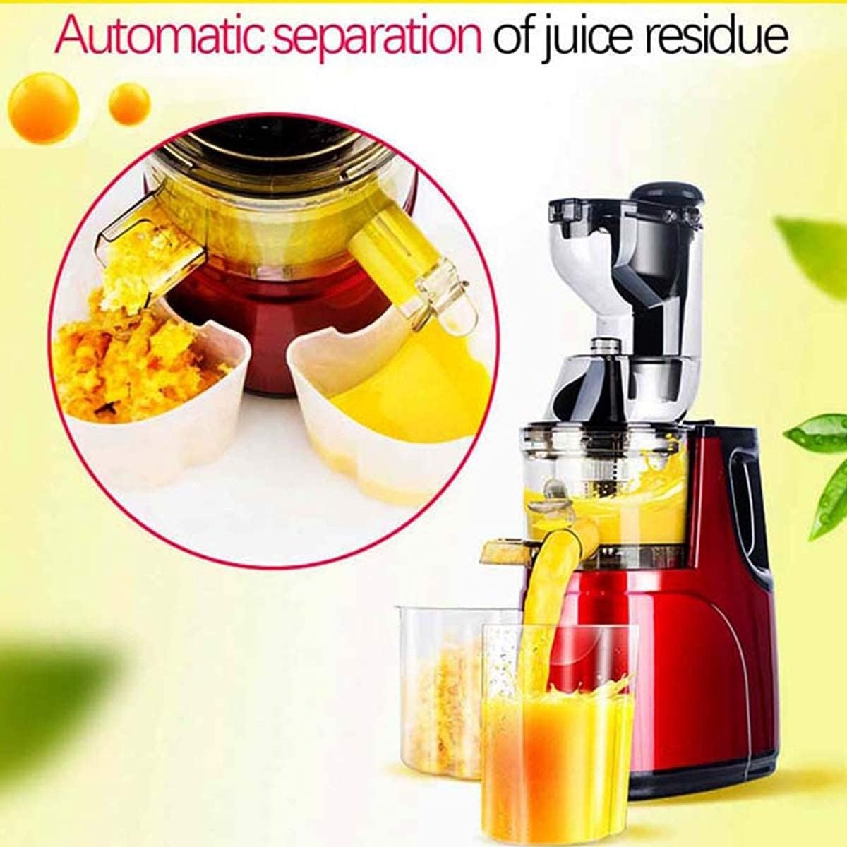 Commercial Cold Press Juicer 8cm Wide Feed Whole Fruit Quiet High Yield