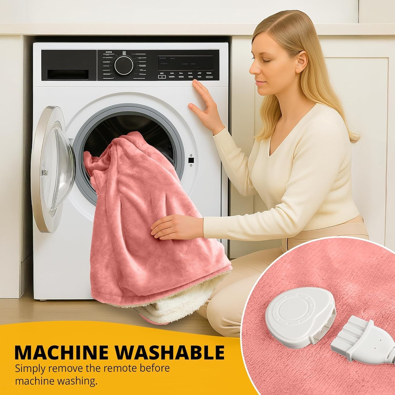 Electric Heated Throw Blanket Fleece Sherpa Fast Heat 9 Settings Timer
