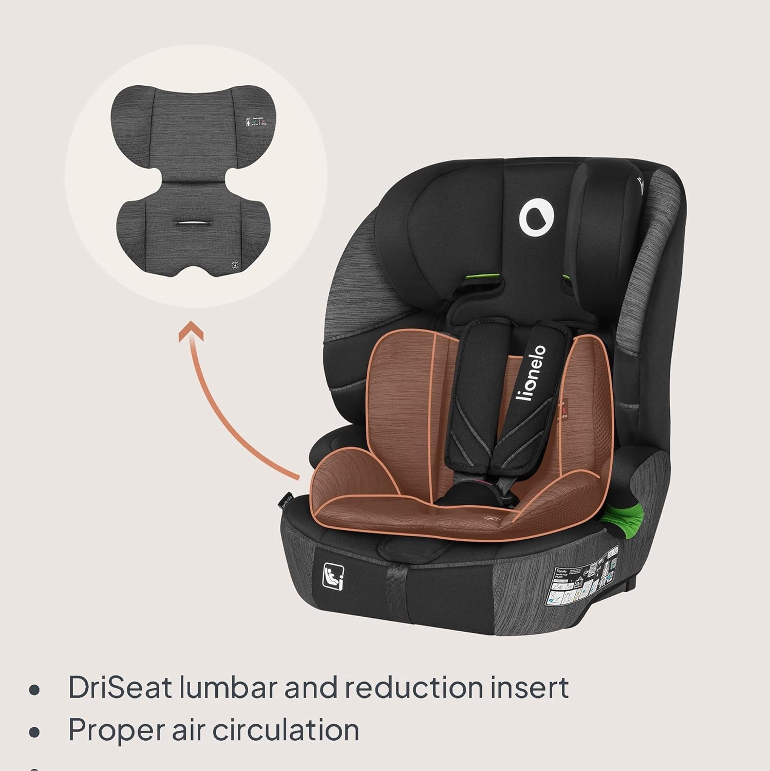 ISOFIX Child Car 12 Months–12 Years Side Impact Adjustable Headrest