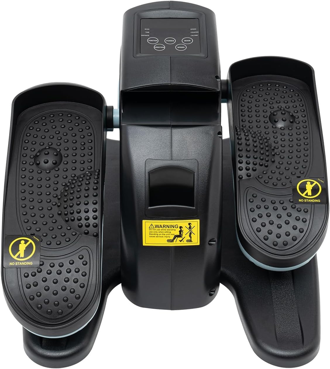 Blue Under Desk Elliptical Pedal Exerciser Quiet Remote Seated Leg Trainer