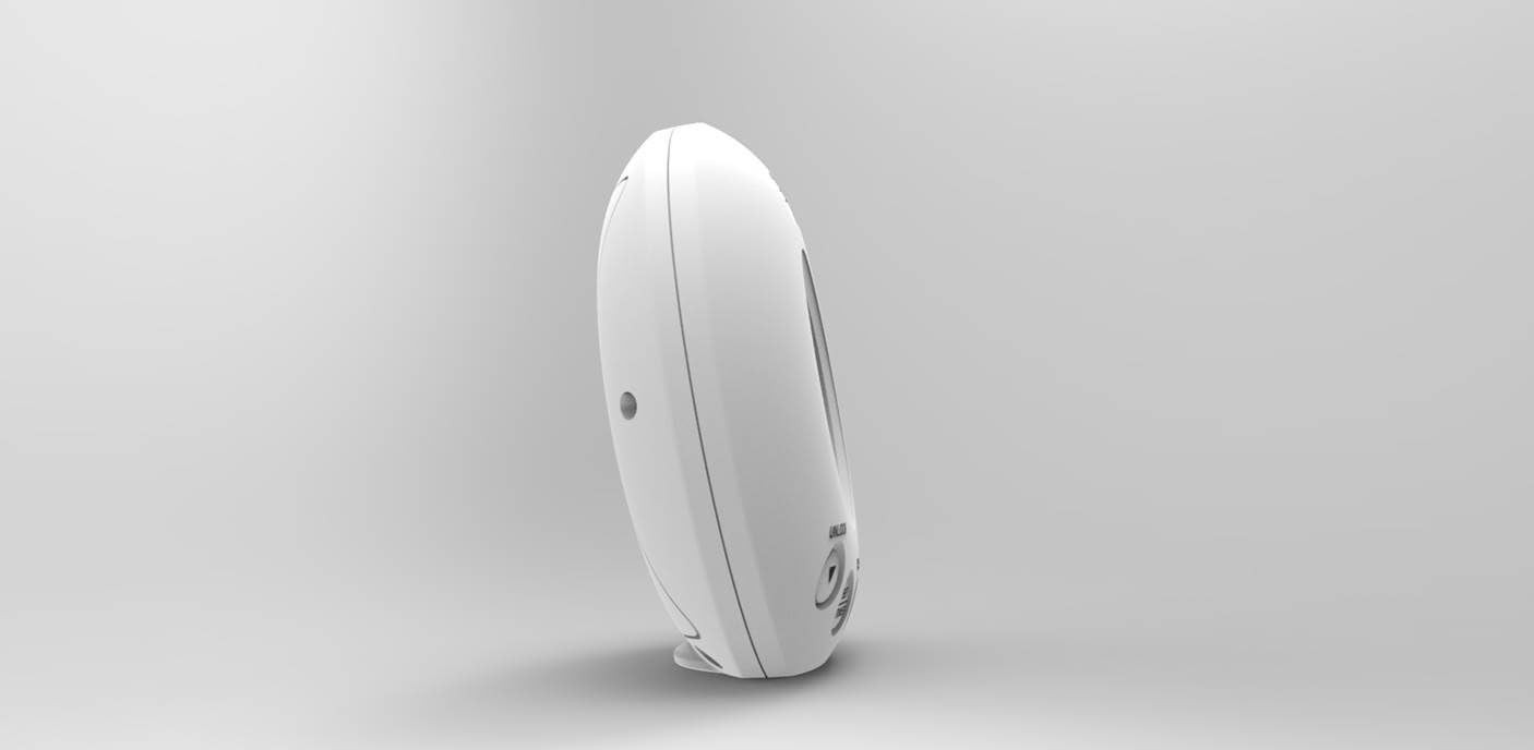 Vibrating Travel Alarm Clock White 75dB Loud Flashing Light Snooze