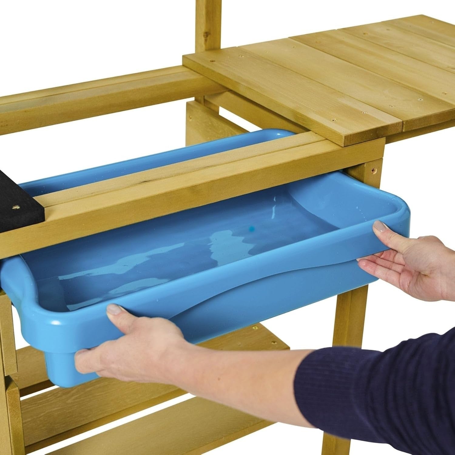 Outdoor Wooden Mud Kitchen Kids Garden Playset Water Sink Accessories