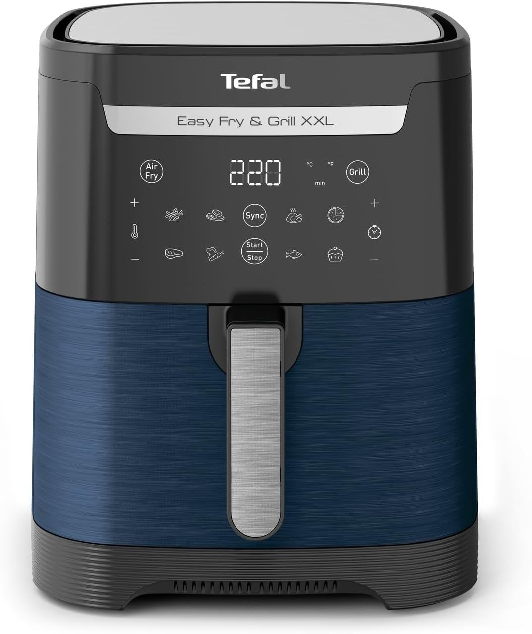 XXL Air Fryer Grill 6.5L 2 in 1 Hot Air Fryer Smoke Free 8 Presets