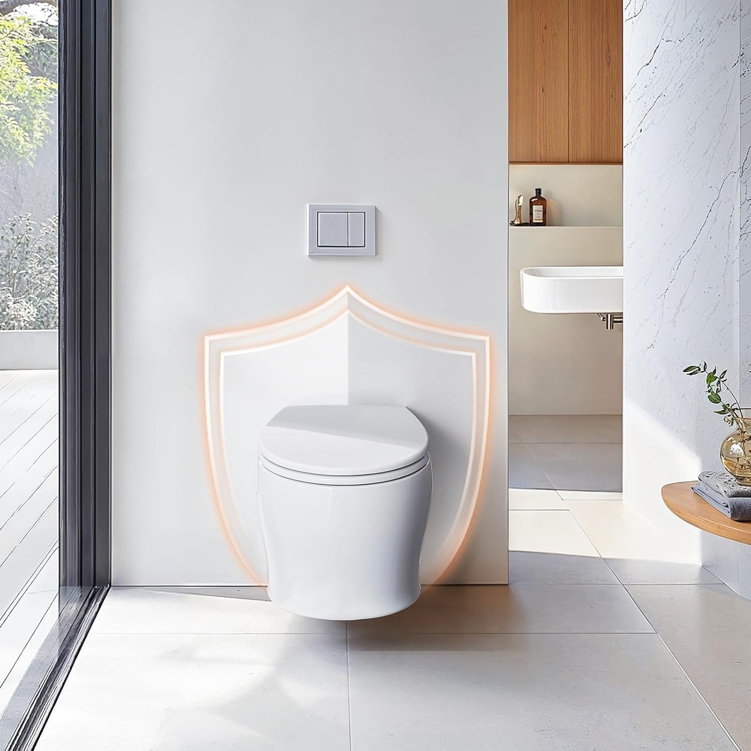 Soft Close Toilet Seat Quick Release Top Fixing O Shape White 44x37cm Adjustable