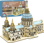 3D Wooden St. Paul’s Cathedral Puzzle Model DIY Craft Kit Gift for Adults