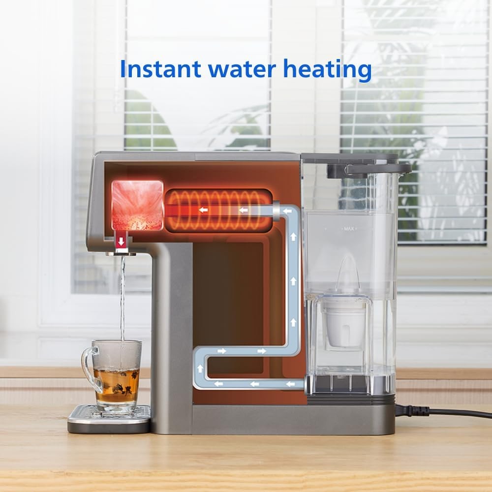Instant Hot & Cold Water Dispenser Filtered Touch Screen 7 Temp Presets