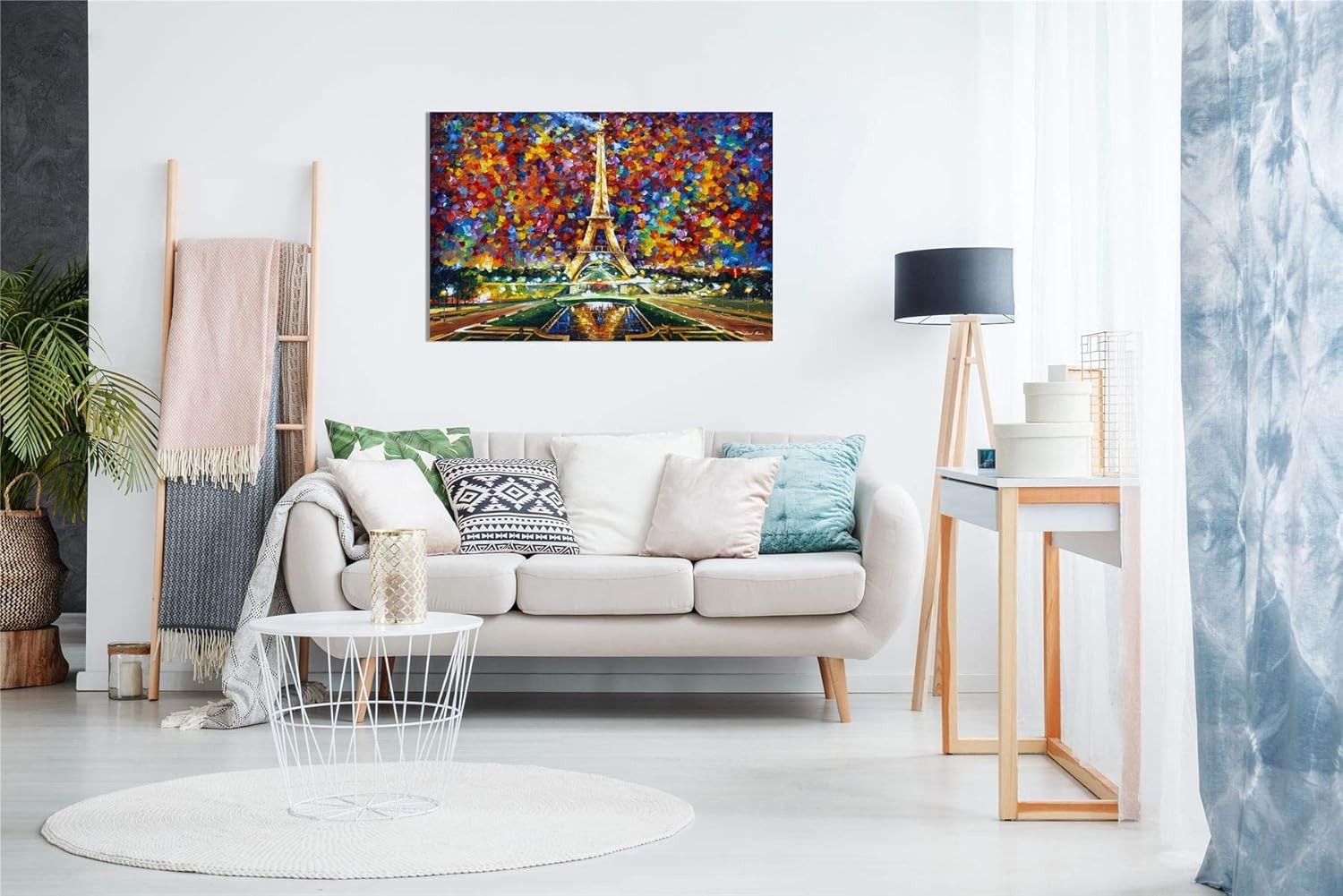 Paris Eiffel Tower Canvas Wall Art City Landscape Picture Print Home Decor 24x16