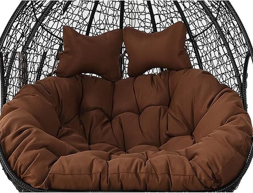 Waterproof 2 Seater Egg Chair Cushion Thick Washable Outdoor Pad
