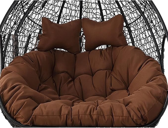 Waterproof 2 Seater Egg Chair Cushion Thick Washable Outdoor Pad