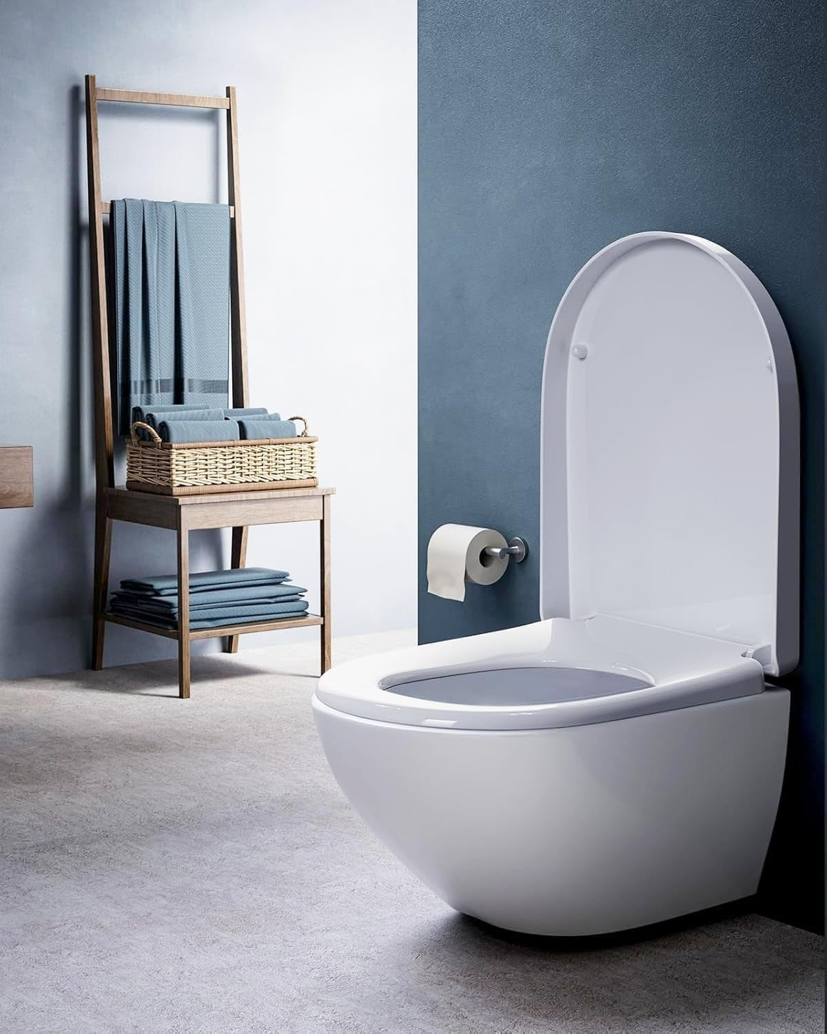 D Shape Toilet Seat Soft Close Quick Release Top Fix White Adjustable Stainless