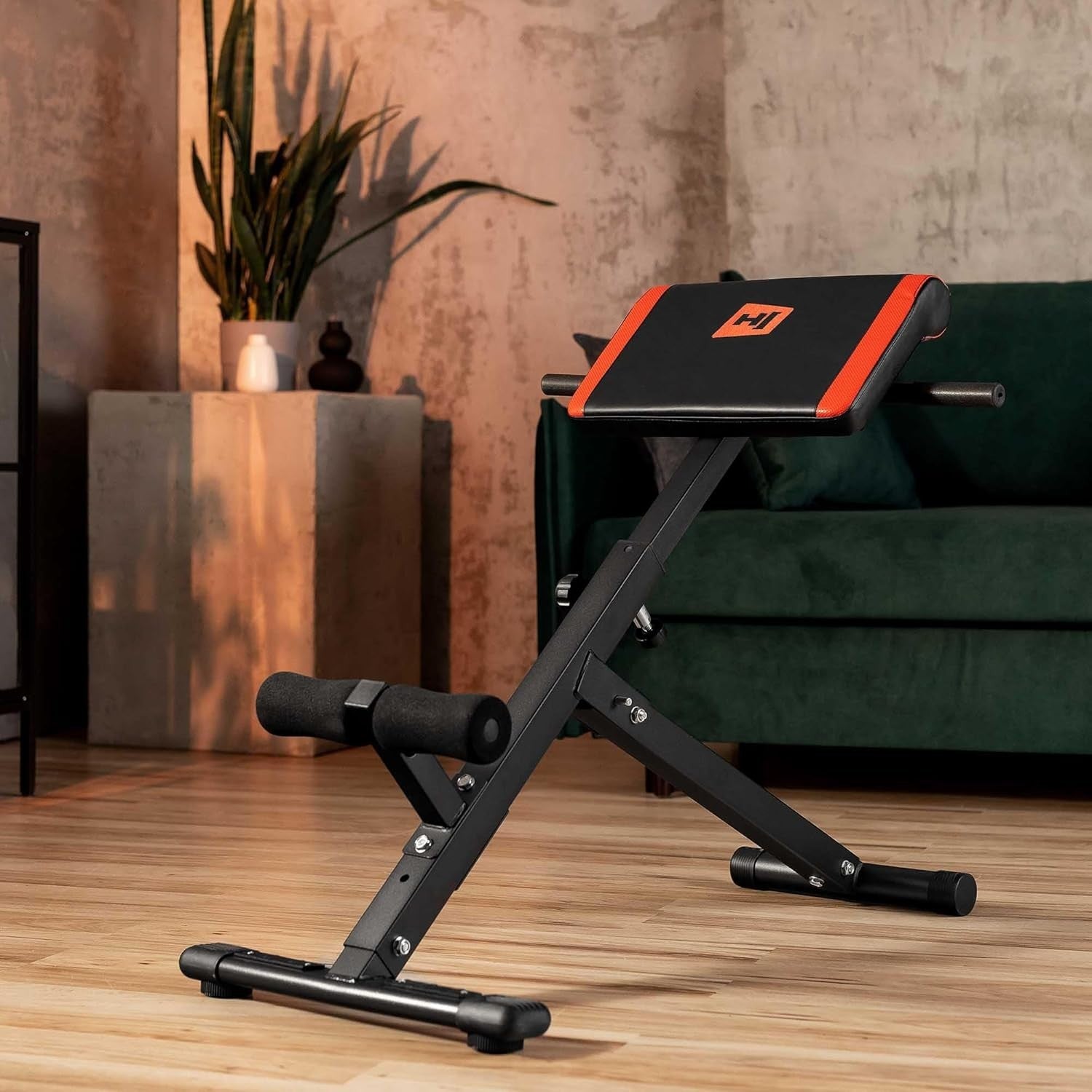 Foldable Roman Chair Hyperextension Bench 120kg Core Back Trainer