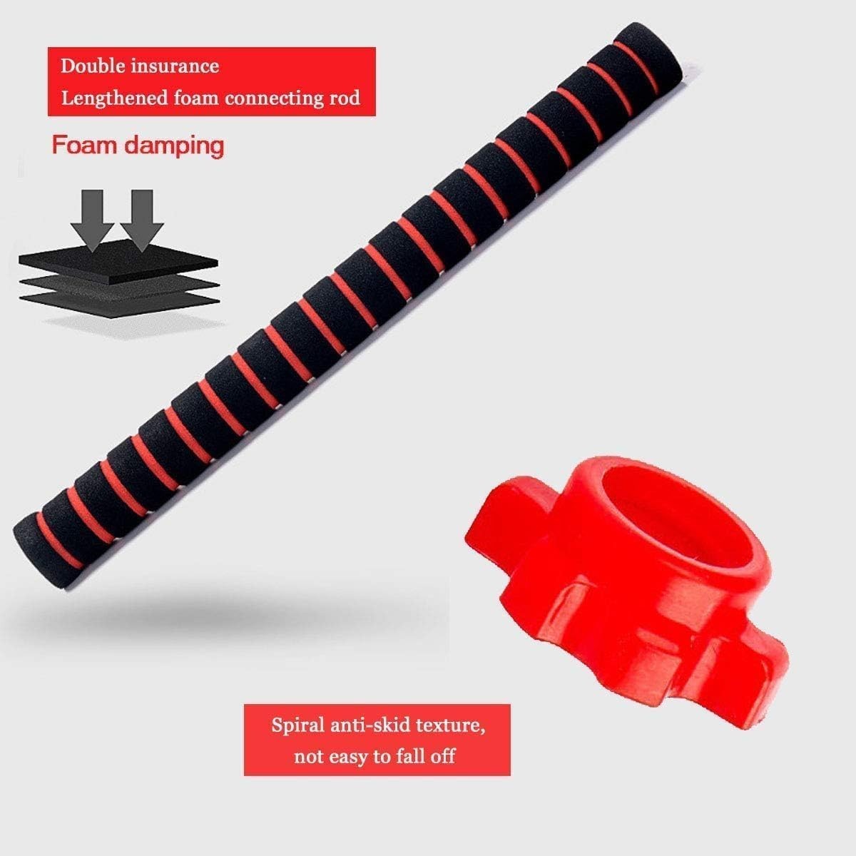 40kg Slide-On Free Weights Set Dumbbell Barbell Combo Home Training