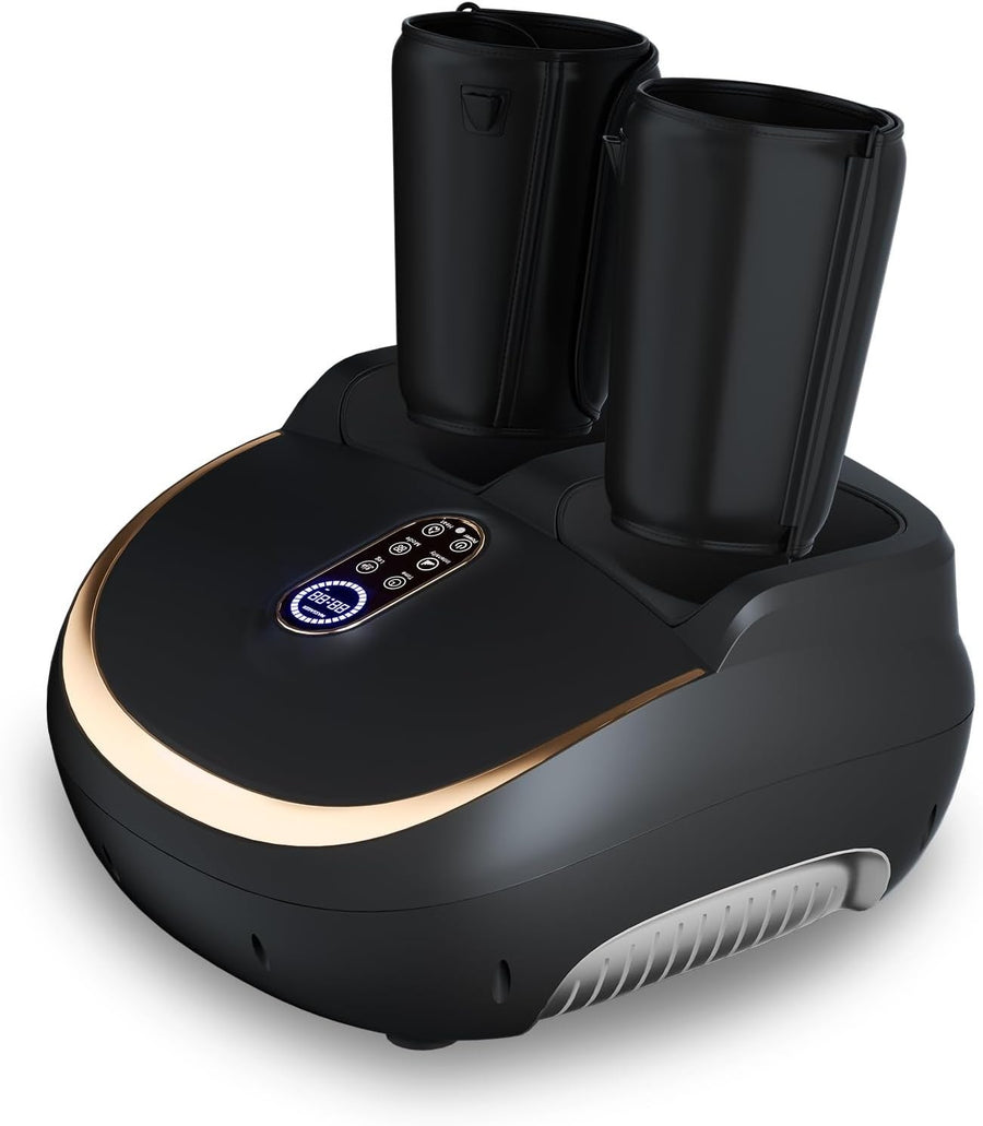 Shiatsu Foot & Leg Massager w/ Heat, Rollers, 5 Modes, Pain Relief