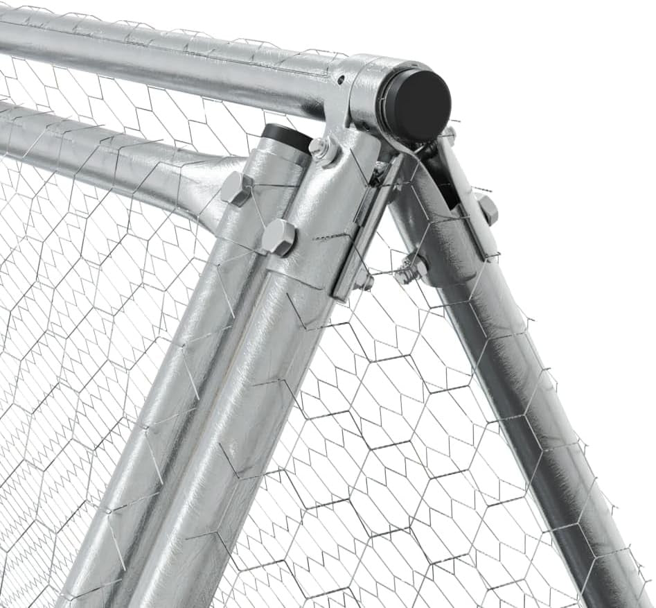 Large Outdoor Rabbit Run Galvanised Steel Hutch Enclosure Secure Mesh