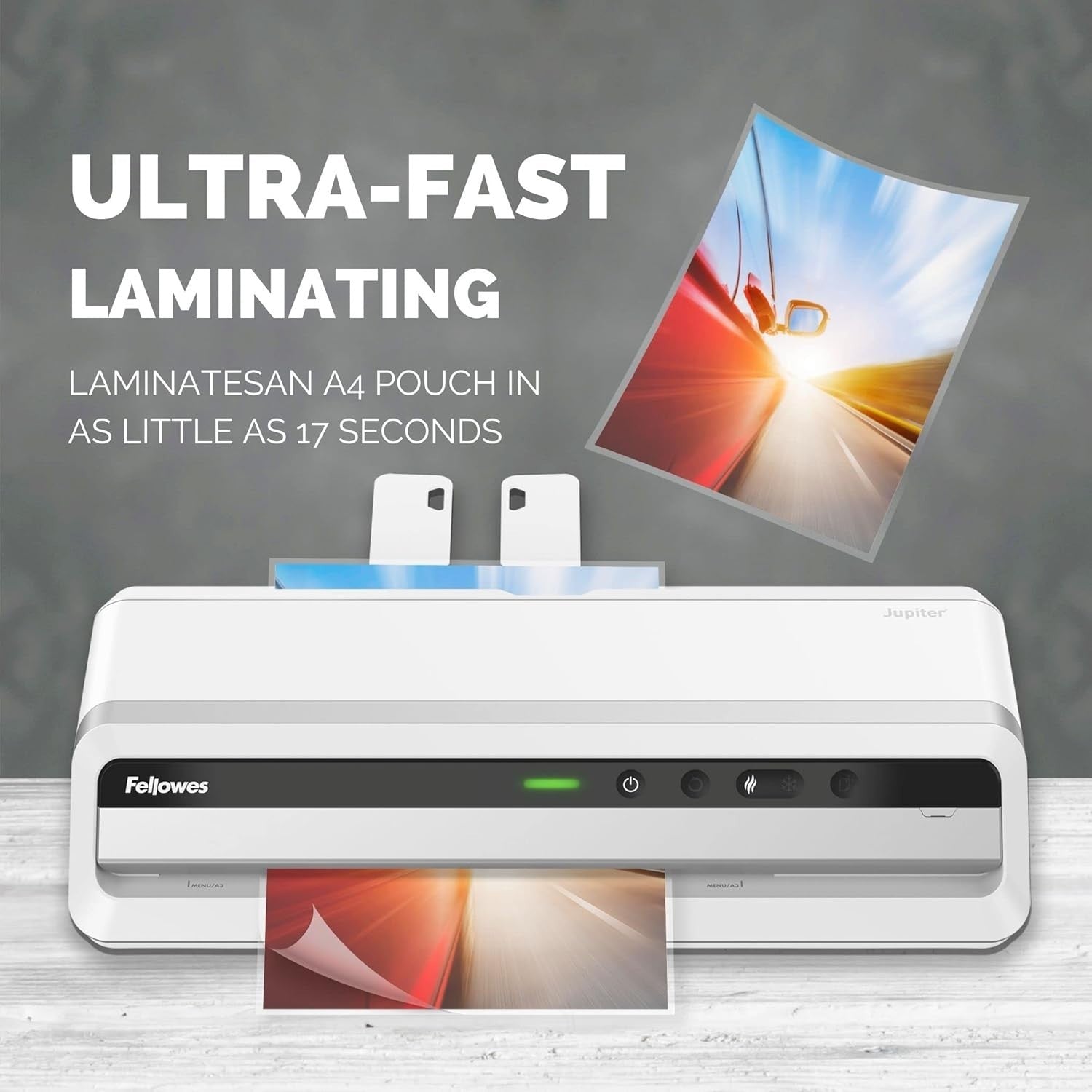 A3 Office Laminator 60s Warm Up AutoSense Jam Free 250 Mic Pro Use