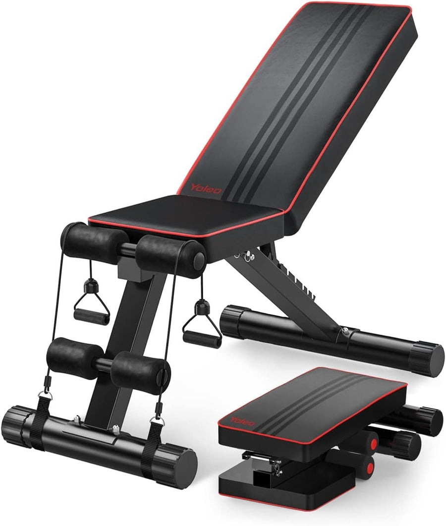 Adjustable Flat Weight Bench Multi-Function Home Gym Full Body Workout