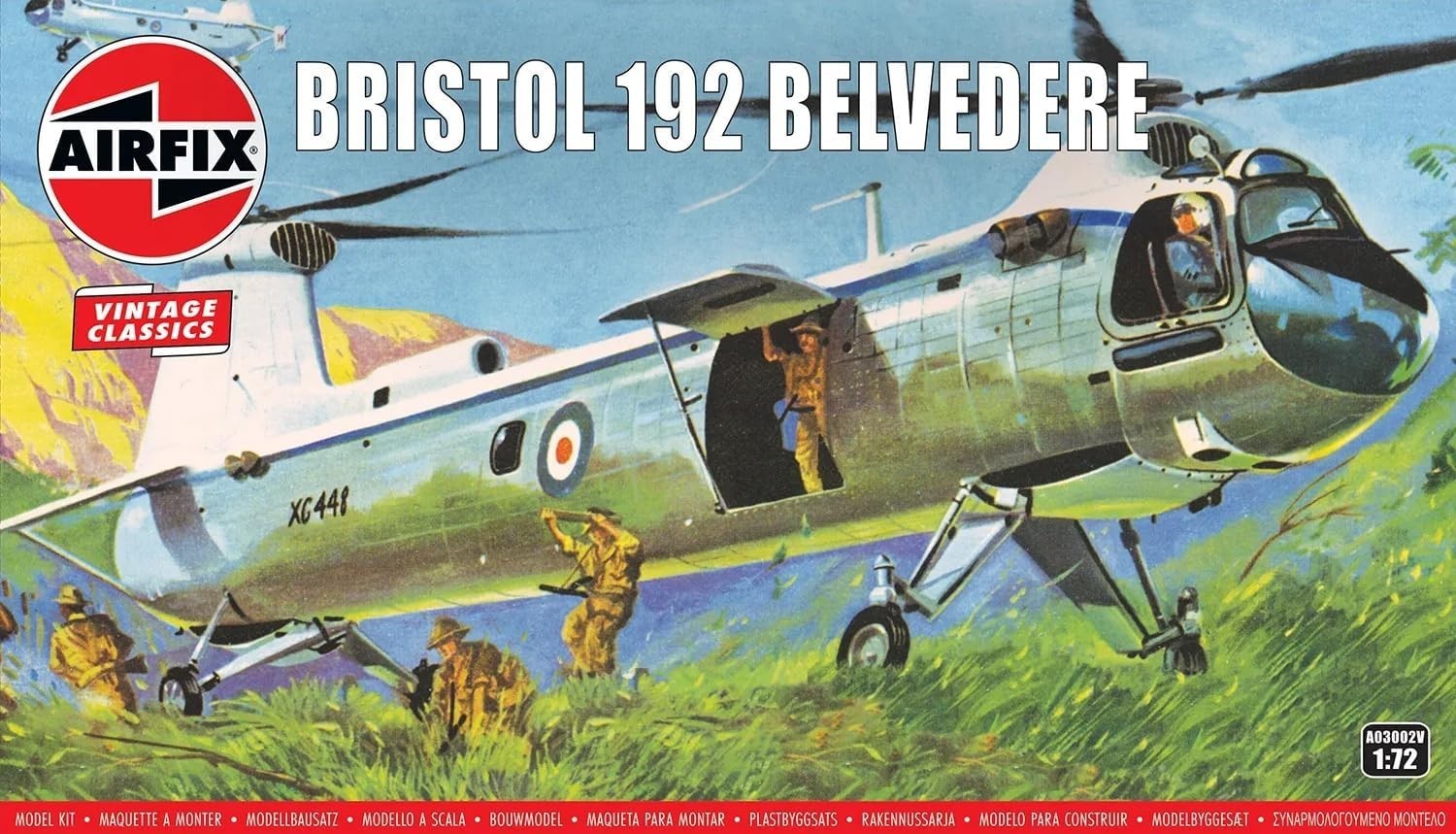 1:72 Scale Bristol 192 Helicopter Model Kit 50 Pcs | Hobby Craft Gift