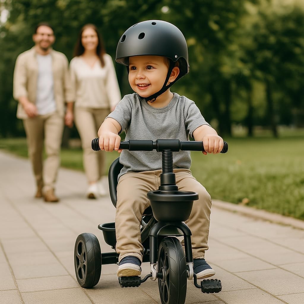 Kids Tricycle Toddler Trike Push Bike Ride On 18 Months to 6 Years Black