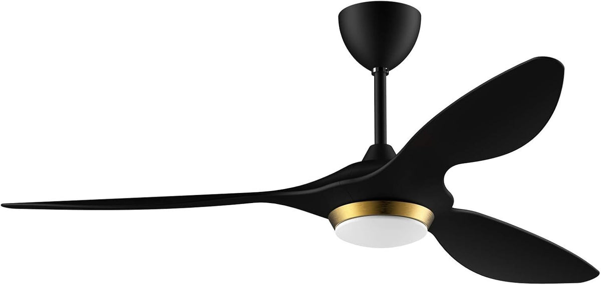 52" Ceiling Fan with Lights Natural Wood Wi-Fi Timer Quiet