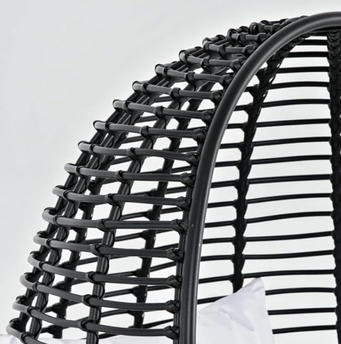 Luxury Rattan Egg Chair Outdoor Garden Patio Lounge Swivel Seat w/ Cushion