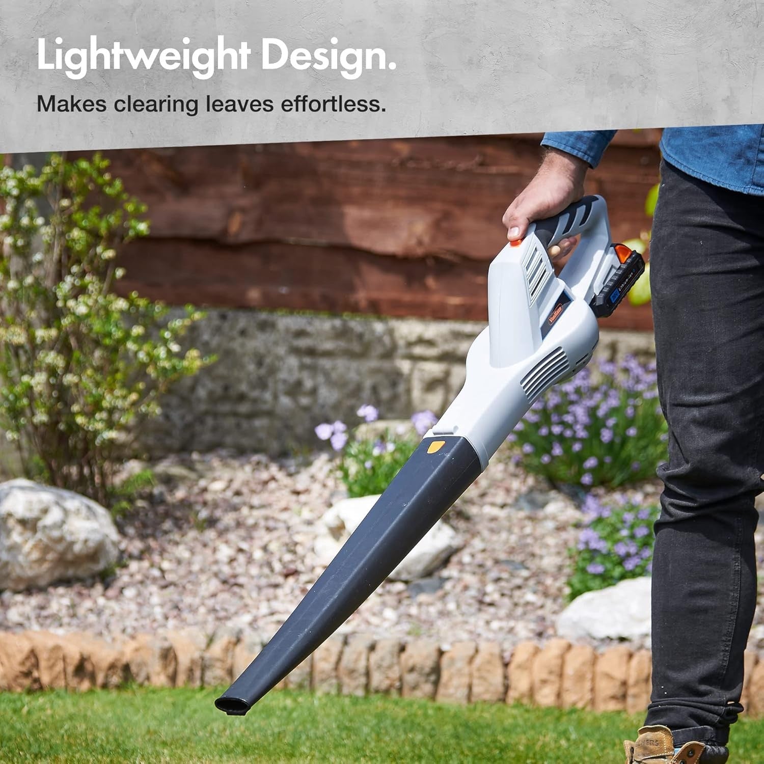 Cordless Leaf Blower 20V Battery Lightweight Quiet Handheld Garden