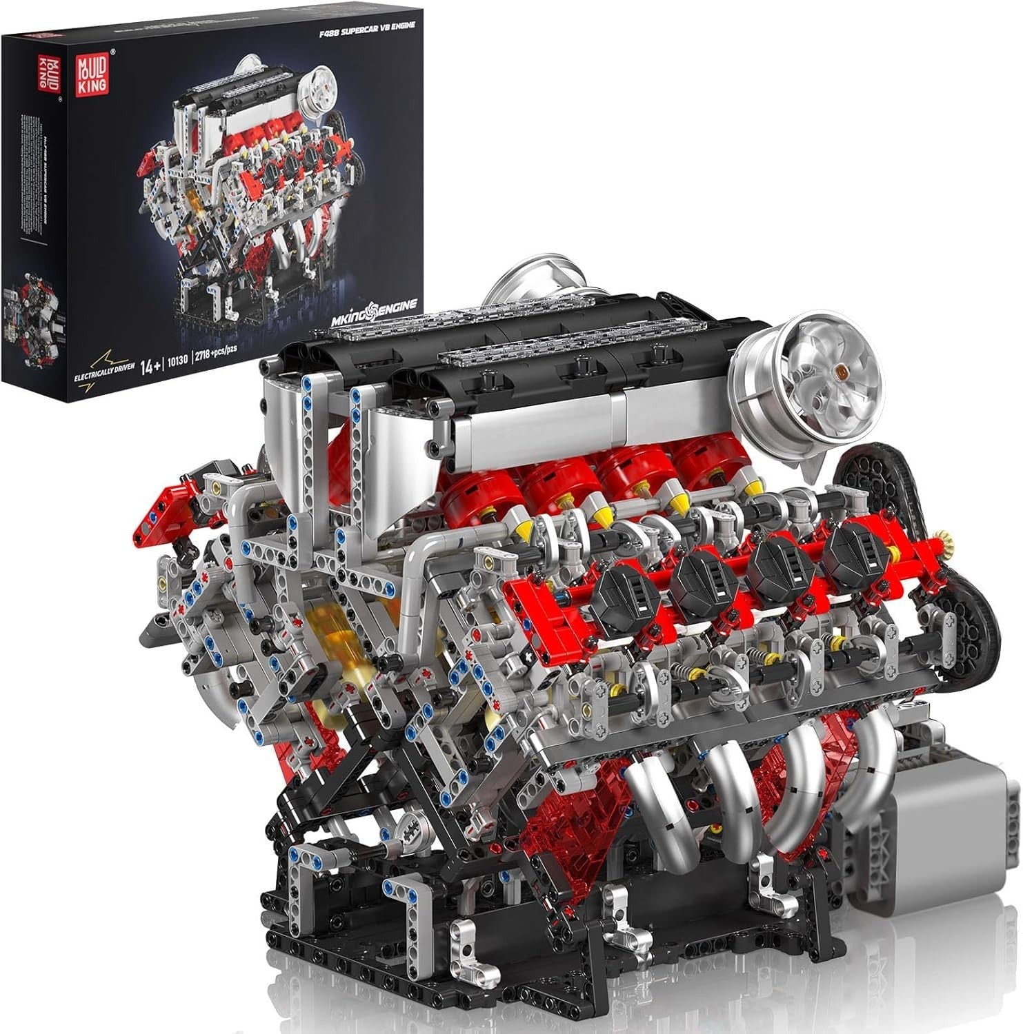 3.9L V8 Engine Model Kit with Sound & Moving Parts – 2718 PCS Adult Build Toy