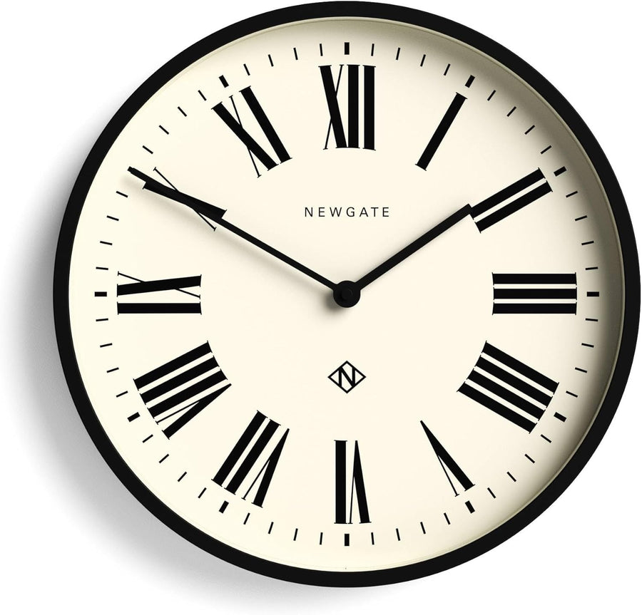 Classic Roman Numeral Wall Clock 37cm | Large Display, Silent, Kitchen, Office