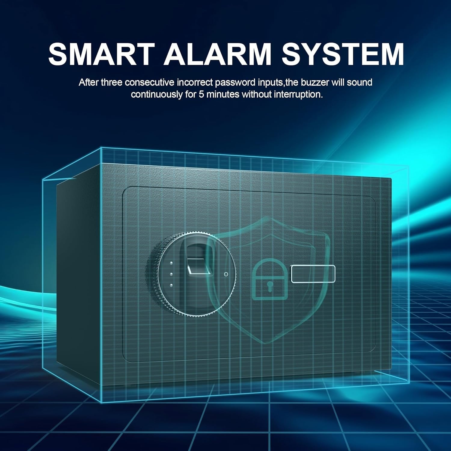Biometric Fingerprint Safe Box Fireproof Waterproof Cash Security Safe