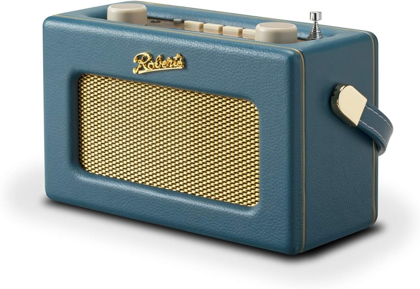 Portable DAB DAB+ FM Radio Bluetooth Retro Teal Blue