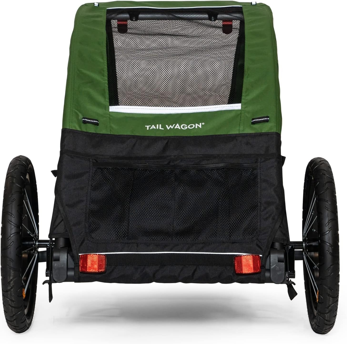 Pet Bike Trailer with Mesh Windows Lightweight Cargo Wagon for Dogs Cats