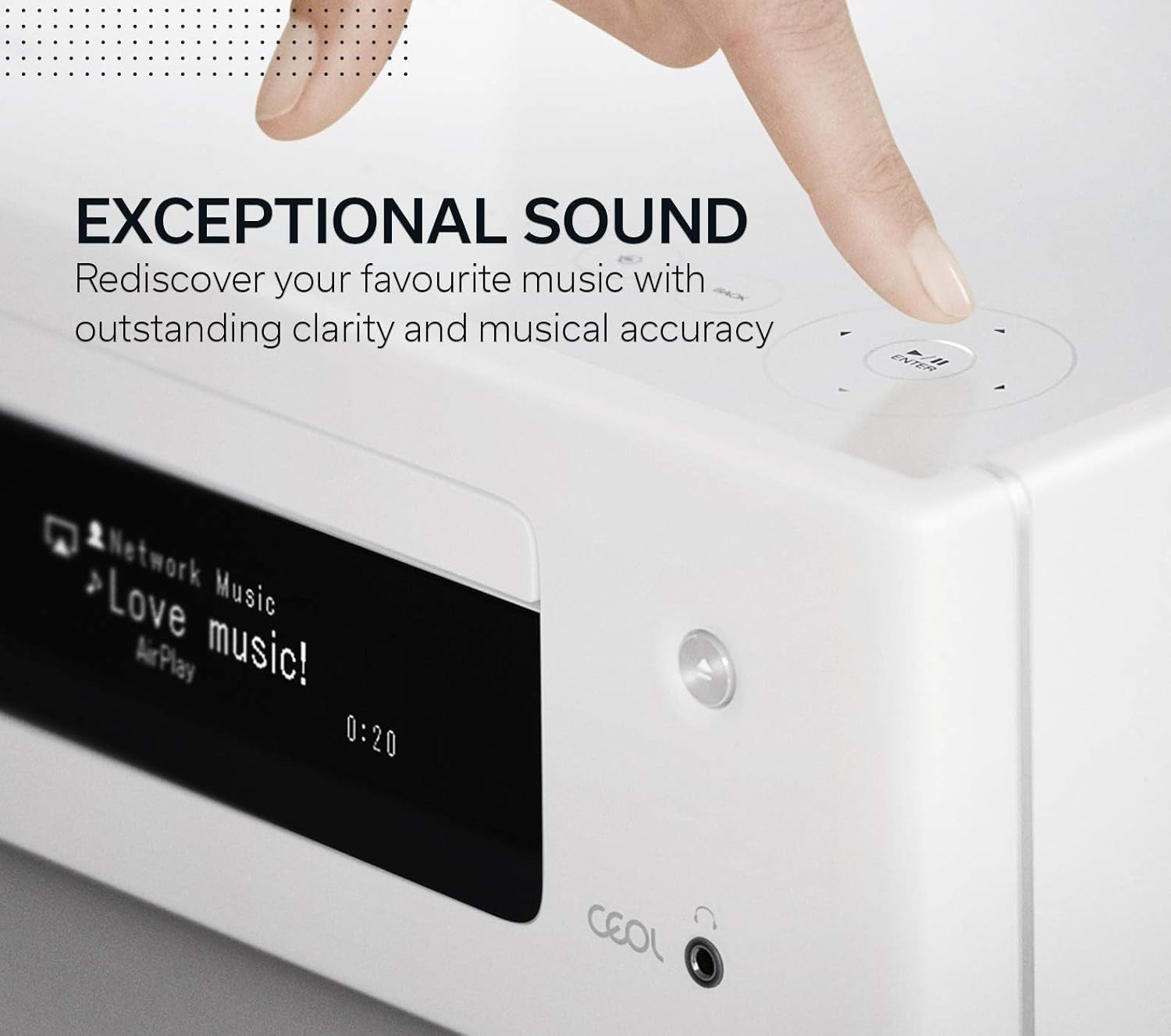 Compact HiFi System CD Player Bluetooth TV Sound Multiroom Smart Voice Control