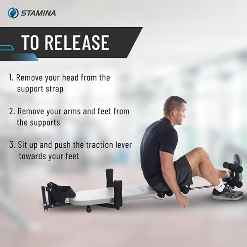 Inline Back Stretch Bench Cervical Traction Up to 250lb