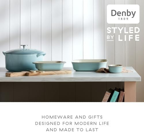 Denby Heritage Pavilion Ramekin Set of 4 – Oven, Microwave & Dishwasher Safe