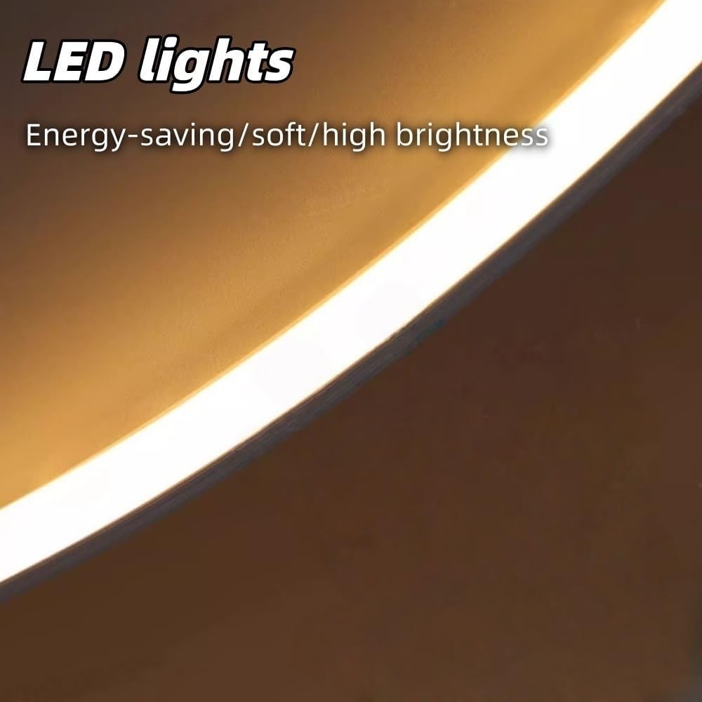 Large LED Moon Wall Clock 80cm Modern Acrylic Light Sculpture Home Decor