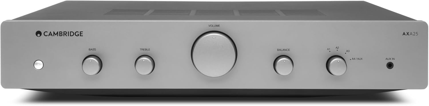 Integrated Stereo Amplifier 25W HiFi Tone Control 4 Input Compact AXA25