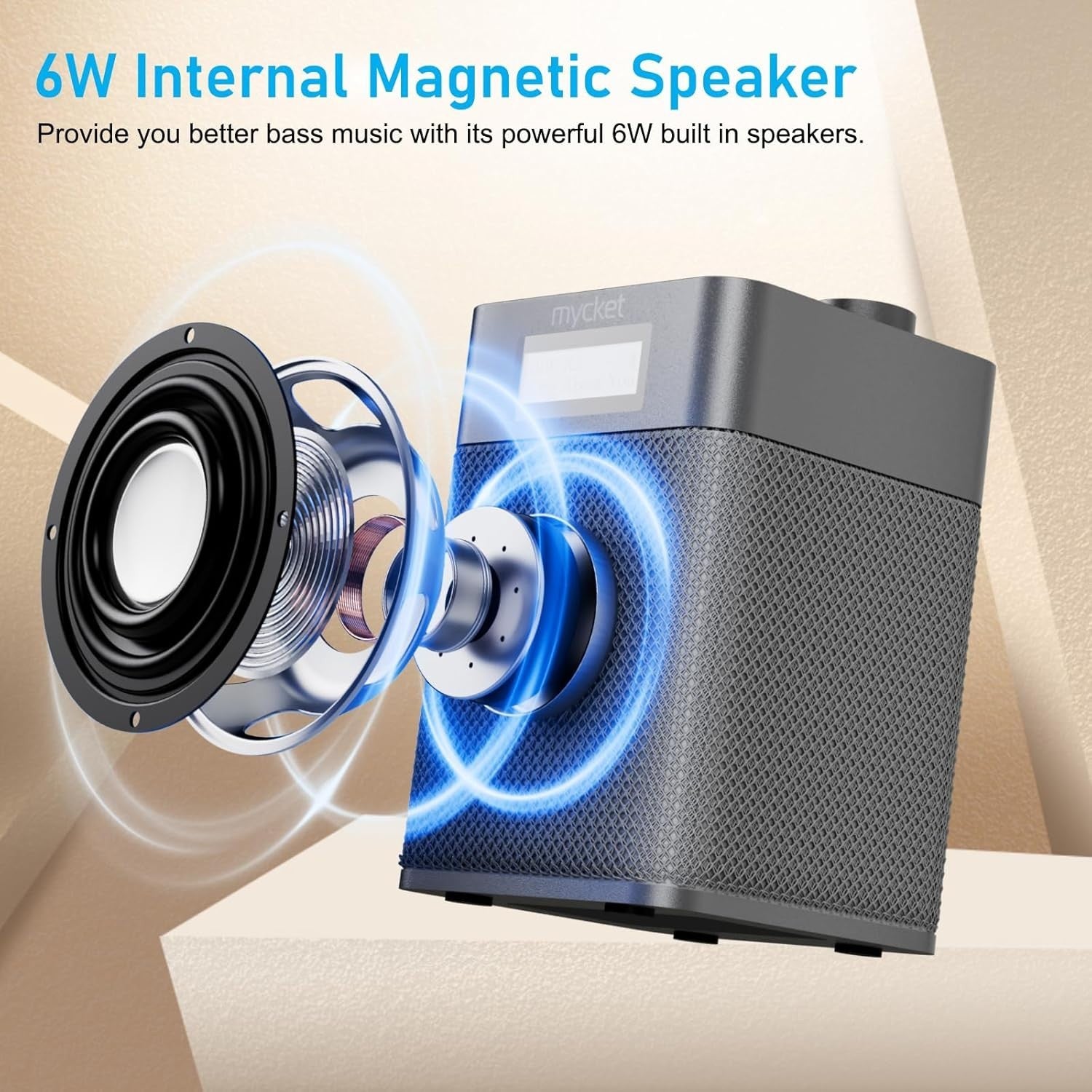 Portable DAB+ FM Radio Bluetooth USB Rechargeable 80 Presets