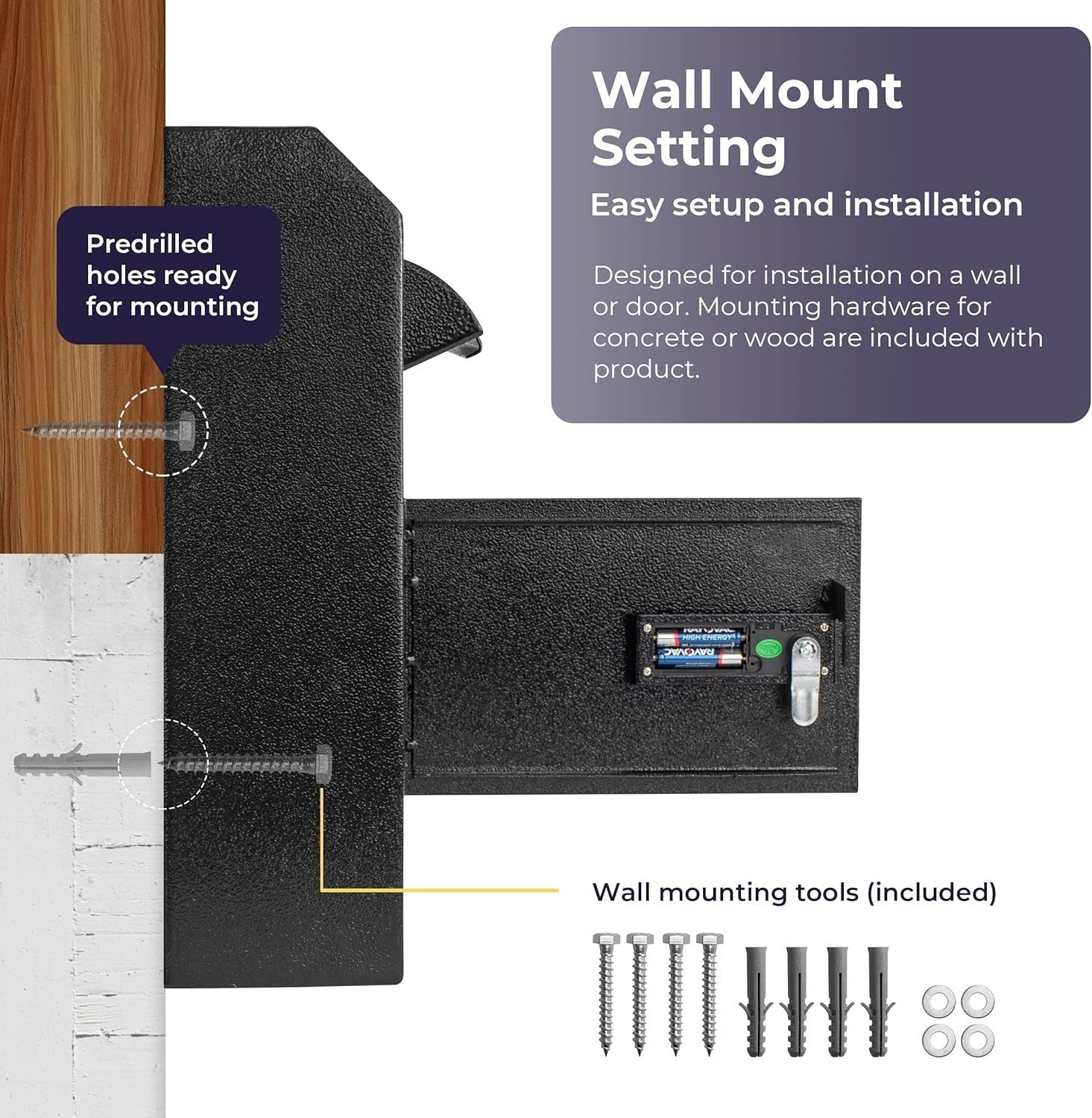 Cash Drop Box Digital Keypad Lock Wall Mount Deposit Safe Mailbox