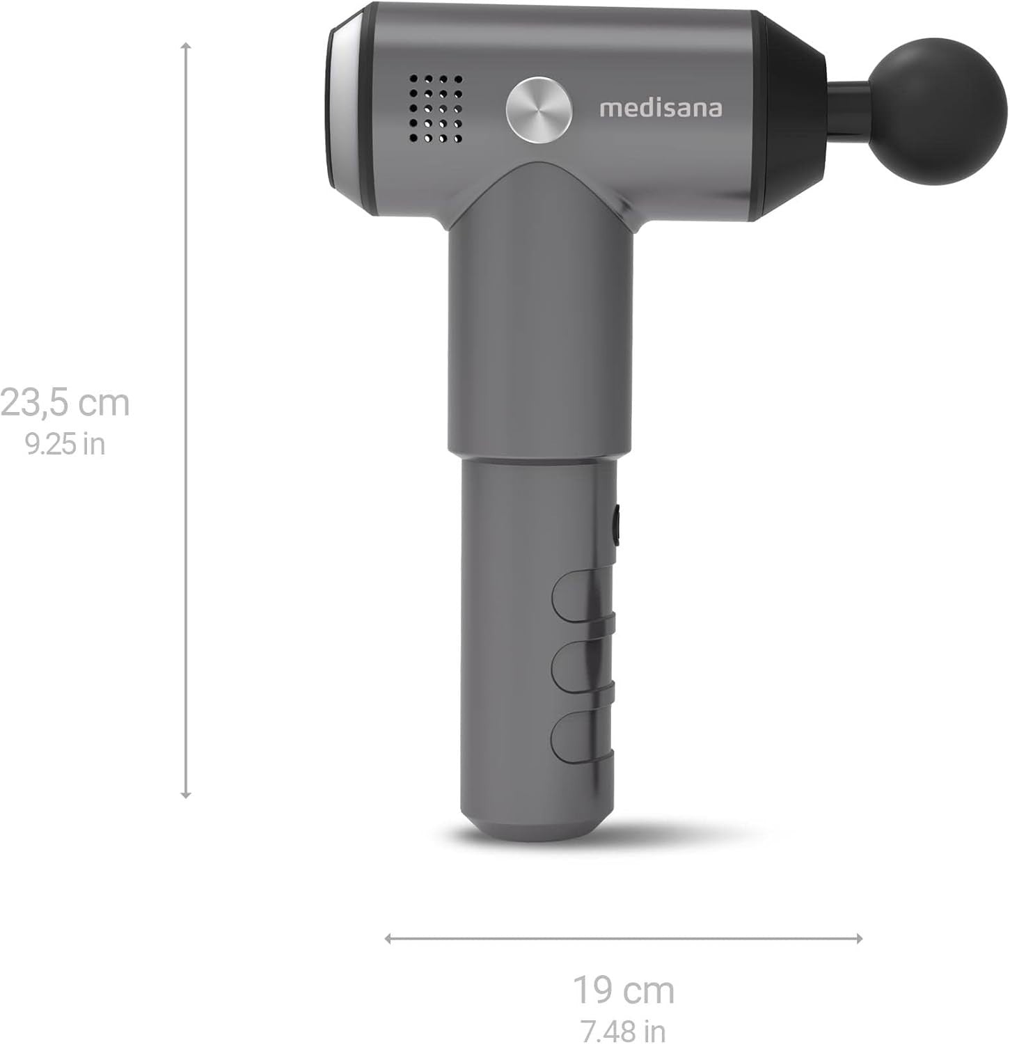 Deep Tissue Massage Gun Muscle Massager 4 Heads 3 Power Levels Cordless