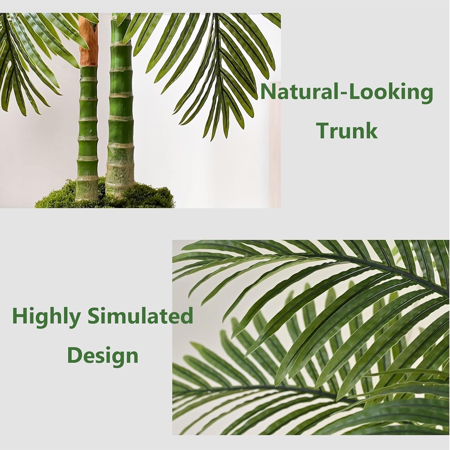 120cm Artificial Palm Tree in Pot Tropical Green Lifelike Indoor Home Decoration