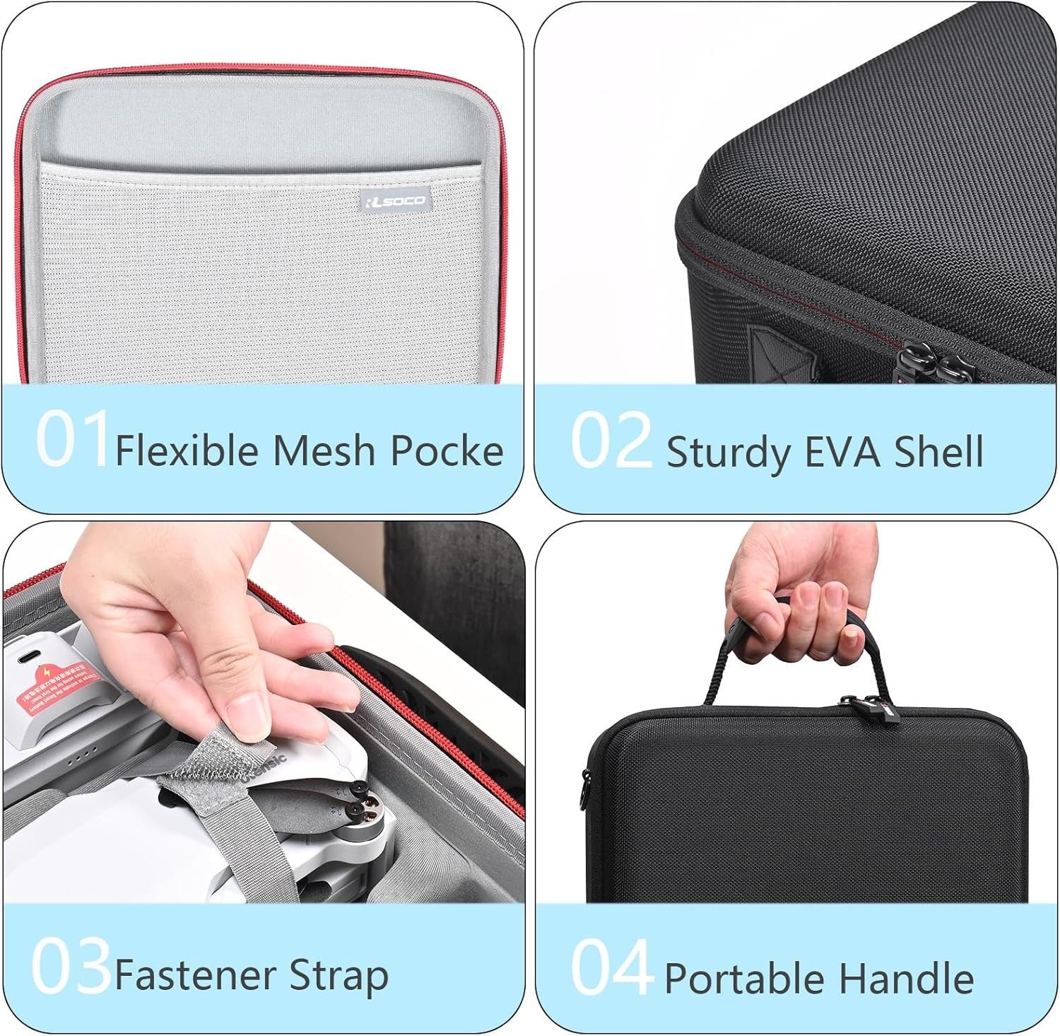 Hard EVA Travel Case for Potensic Atom 2 Drone & Accessories